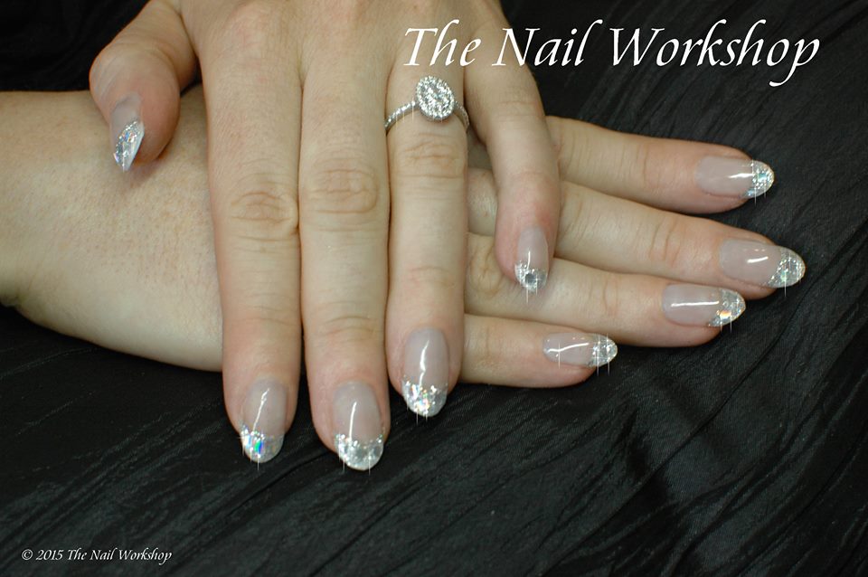 Prohesion Sculptured Arcylic with Encapsulated Silver Glitter